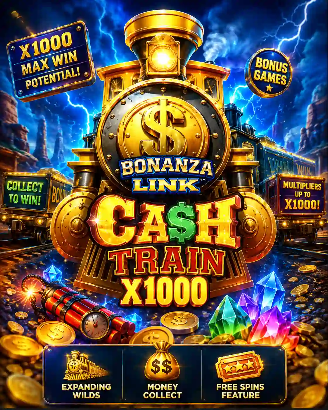 Cash Train: Top AU pokie with x1000 max win