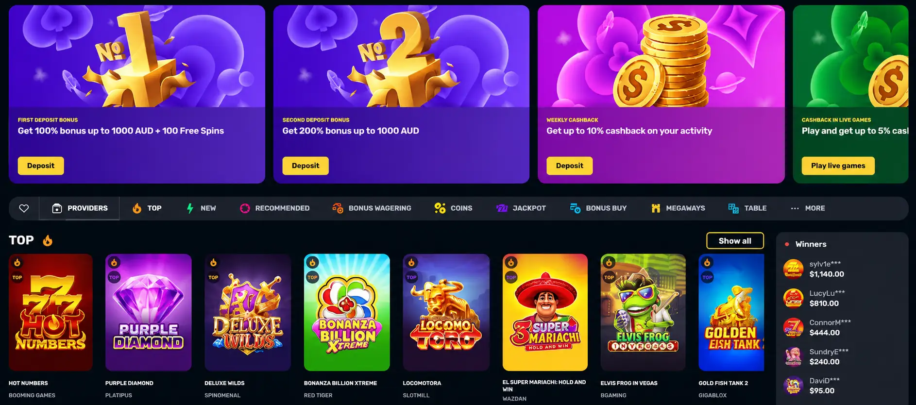 RocketPlay AU: AUD bonuses and top pokies